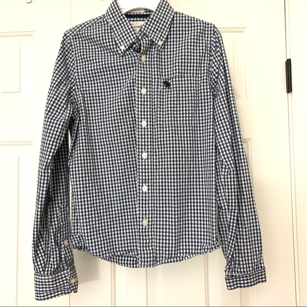 Abercrombie kids boys button down shirt